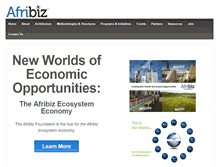 Tablet Screenshot of afribiz.org